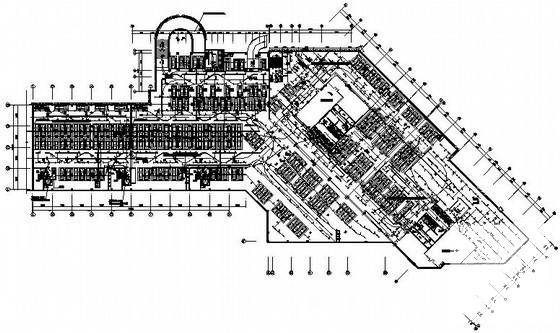45层双子星大厦强电系统施工CAD图纸（车库） - 2