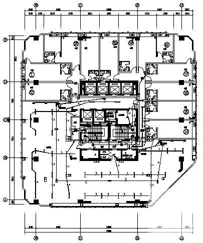 45层双子星大厦强电系统施工CAD图纸（车库） - 3