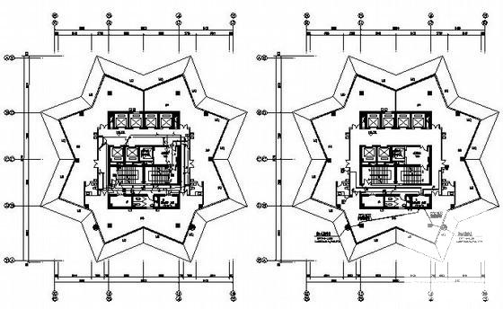 45层双子星大厦强电系统施工CAD图纸（车库） - 4