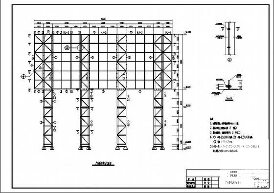 广告牌钢结构施工图 - 1