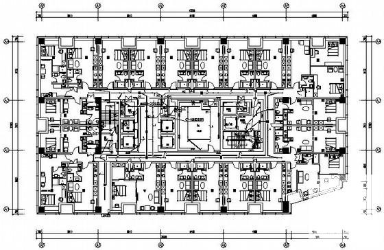 29层商住两用楼强电系统施工CAD图纸（车库） - 1