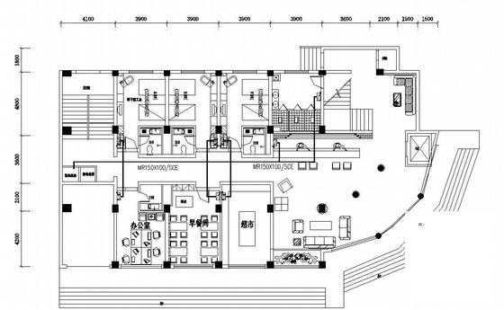 3000平米6层酒店强电施工CAD图纸（一级负荷） - 1
