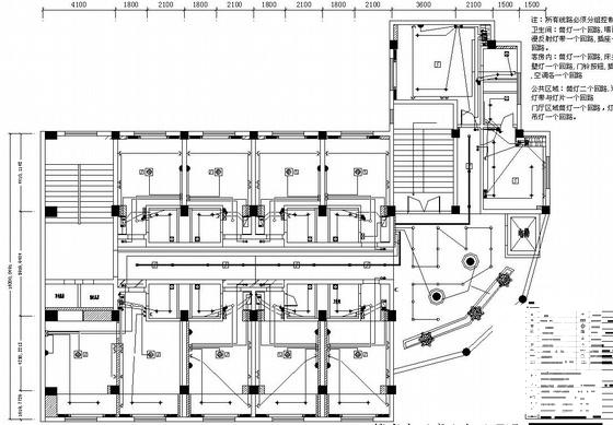 3000平米6层酒店强电施工CAD图纸（一级负荷） - 2