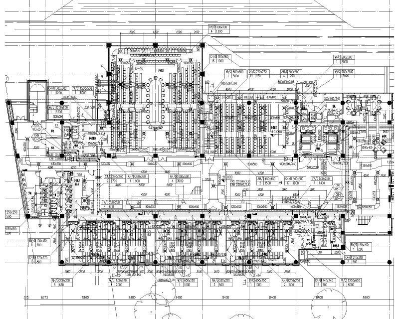 业务处理三号楼及后勤服务中心暖通施工CAD图 - 4