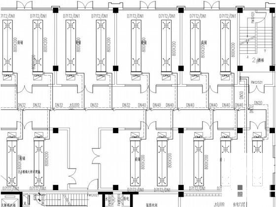 6层商贸城空调通风设计施工CAD图纸 - 3