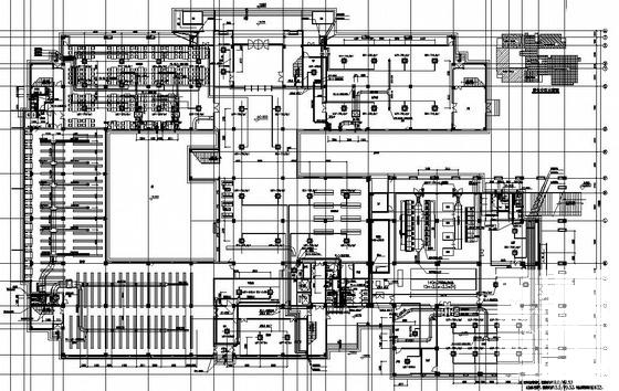 5层17600平米大学服务中心空调通风施工CAD图纸 - 1