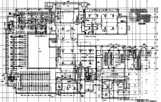 5层17600平米大学服务中心空调通风施工CAD图纸 - 1