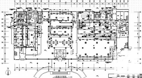 27450平米19层服务中心空调通风CAD图纸 - 2