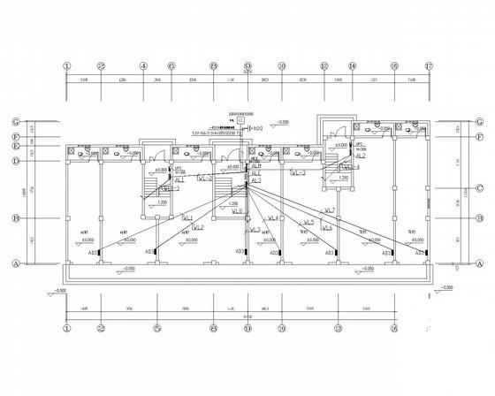 5层商住楼强弱电施工CAD图纸 - 3