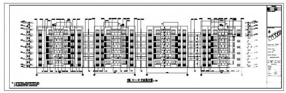 6层框架住宅楼全套施工CAD大样图（7度抗震） - 1