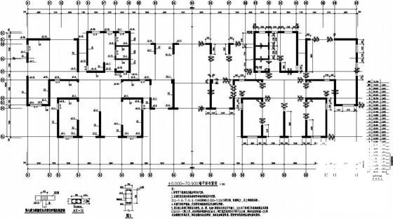 西北地区24层剪力墙住宅楼结构设计CAD施工图纸 - 1