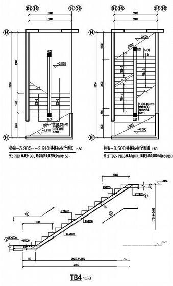 西北地区24层剪力墙住宅楼结构设计CAD施工图纸 - 4