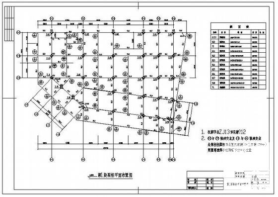 框架结构结构施工图 - 1