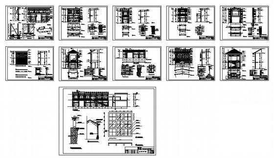 欧陆风格2层娱乐城建筑节点施工CAD图纸 - 3