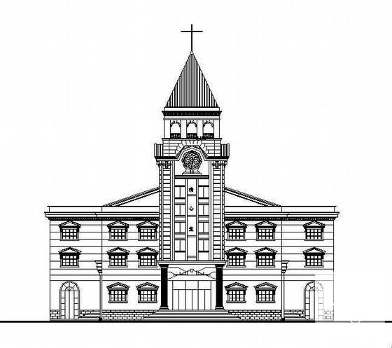 基督教堂建筑图纸 - 1