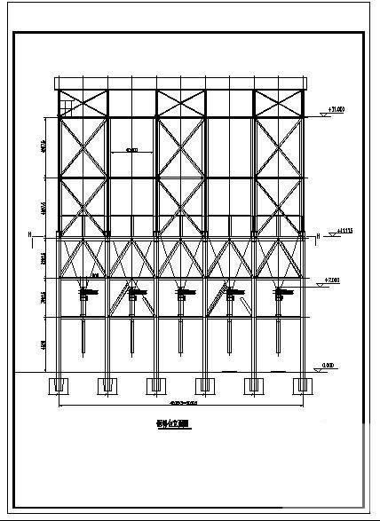 钢料仓结构设计施工CAD图纸 - 4