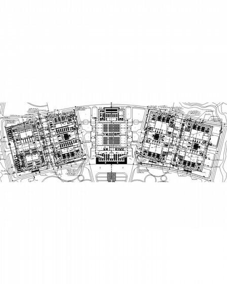 69673平米地上5层大学主楼给排水CAD图纸 - 1