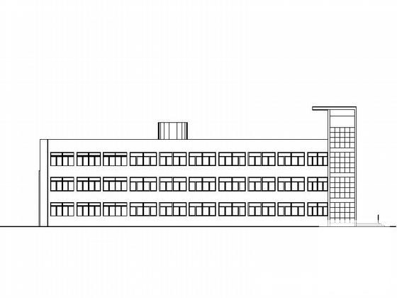 1966平方米3层住院部建筑施工CAD大样图 - 1