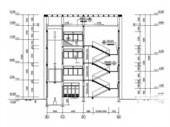 1966平方米3层住院部建筑施工CAD大样图 - 2