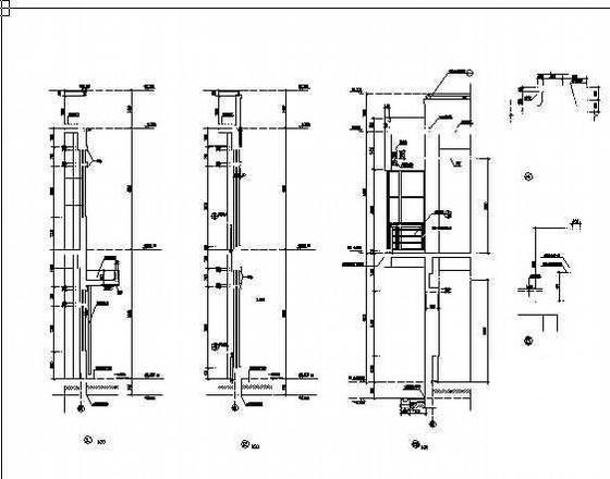 6991平方米6层师范大学附属中学施工CAD图纸 - 3