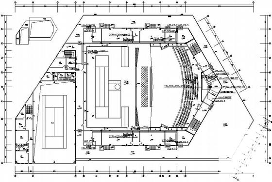3层剧场电气施工CAD图纸 - 1