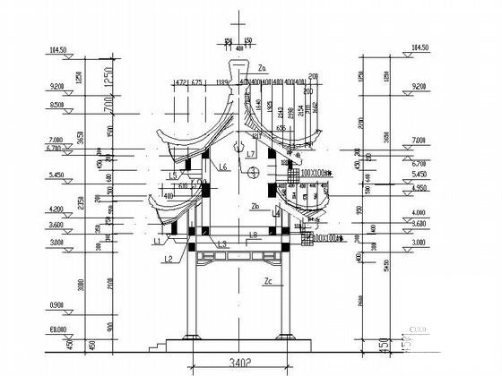 六角亭施工图纸 - 2