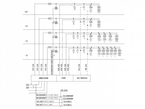 4层会所电气施工CAD图纸 - 3