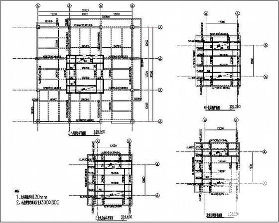 40层展览中心宾馆扩初CAD图纸（8度抗震） - 1