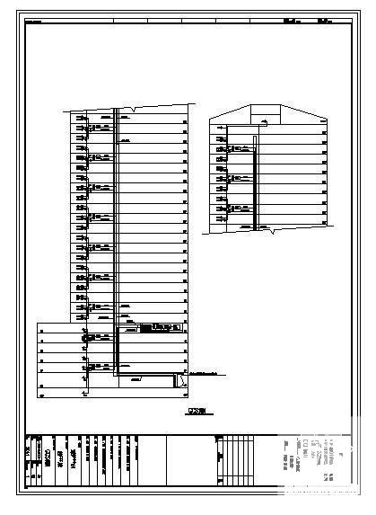 40层展览中心宾馆扩初CAD图纸（8度抗震） - 4