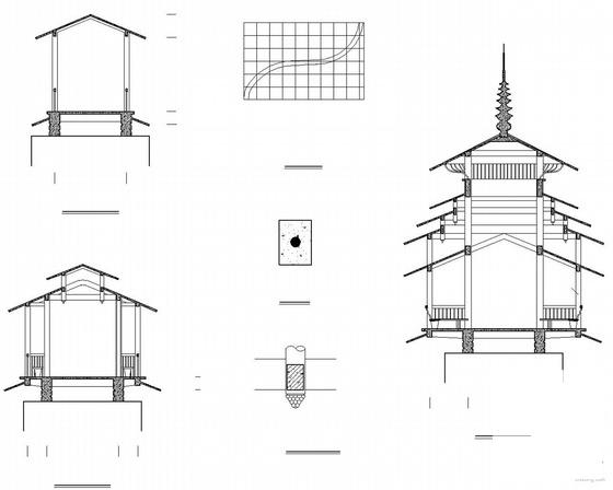 仿古建筑施工图纸 - 3