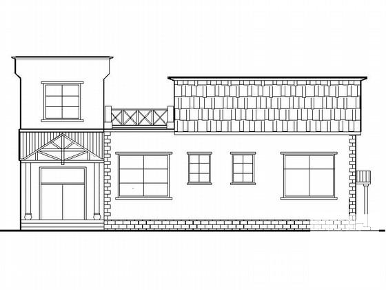 139平方米茶馆建筑施工CAD图纸 - 1