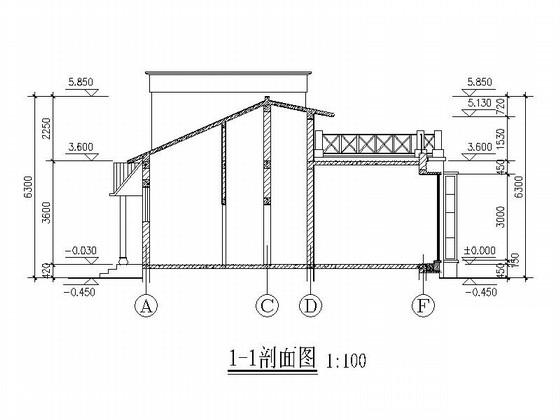 139平方米茶馆建筑施工CAD图纸 - 2