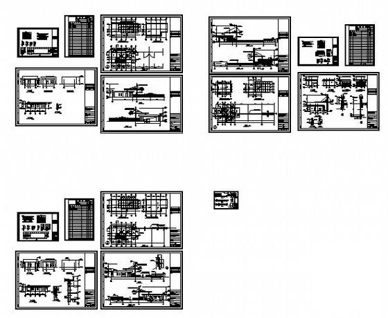 9米高上大附中北大门建筑施工CAD图 - 4