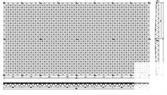 48x96米敞开式市场网架施工CAD图纸 - 1