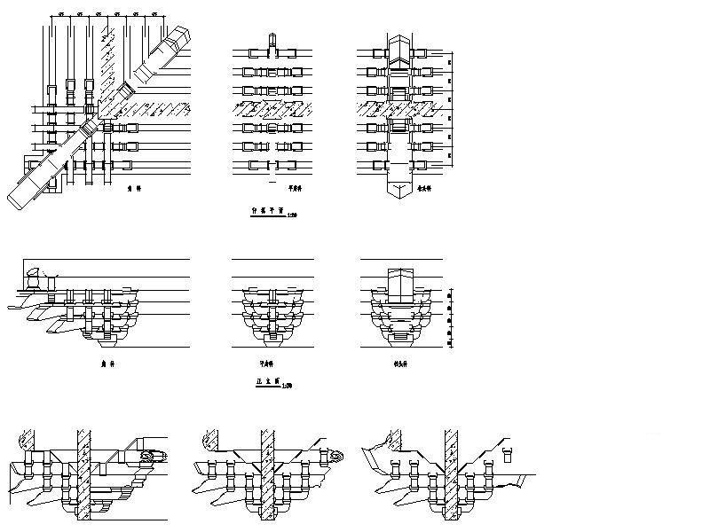 斗栱的详细做法以及CAD图纸 - 4