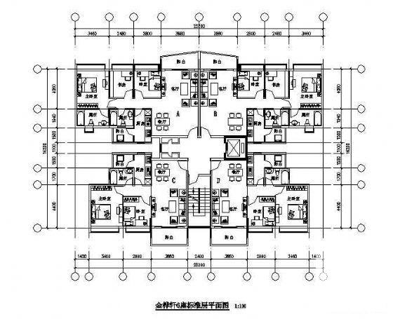 发展商十五个经典户型CAD图纸 - 1