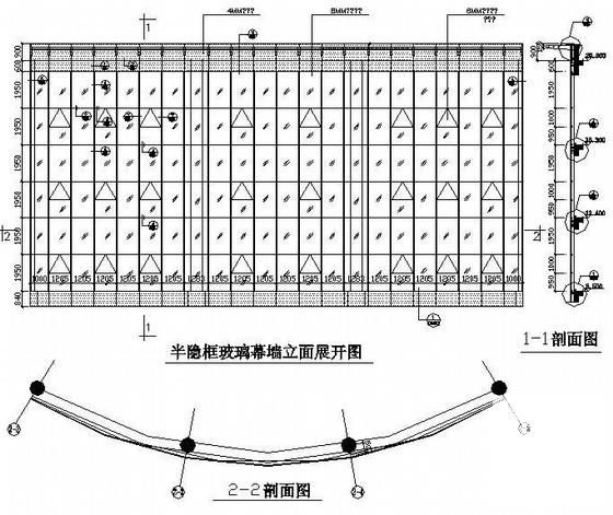 玻璃幕墙施工图纸 - 2