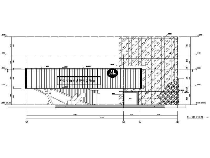 3层钢框架钢斜撑结构规划展示馆全套CAD施工大样图 - 2