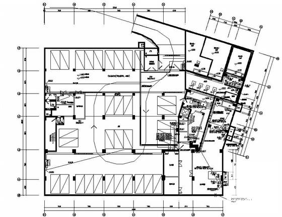 科技园地上13层厂房强电CAD图纸（地下1层） - 1