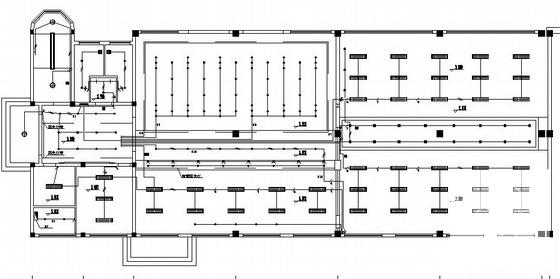 大楼3层照明插座空调报警平面CAD图纸 - 1
