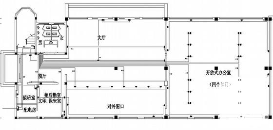 大楼3层照明插座空调报警平面CAD图纸 - 2