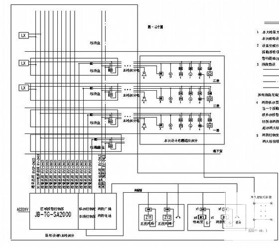 大楼3层照明插座空调报警平面CAD图纸 - 4