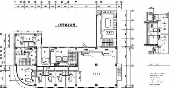 7500平米12层营业大楼空调通风CAD施工图纸 - 1