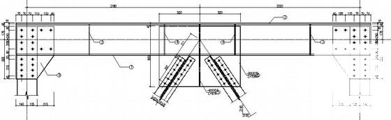 混合井井架结构施工CAD大样图（高耸结构，共17张） - 3