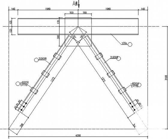 混合井井架结构施工CAD大样图（高耸结构，共17张） - 4