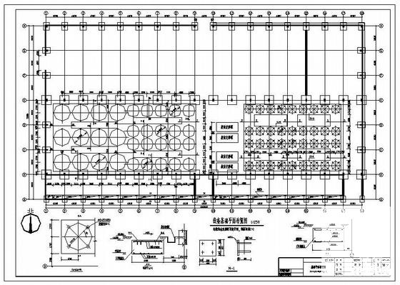 6583.3平米酒业公司车间结构CAD施工大样图 - 2