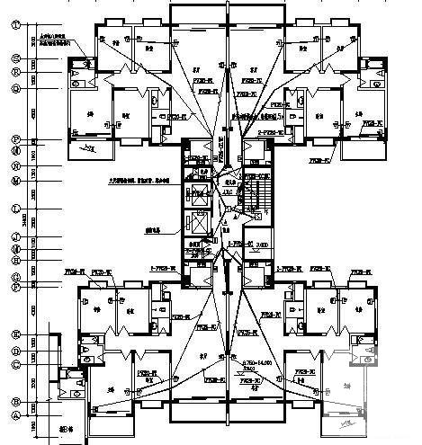 住宅楼电气设计图纸 - 1