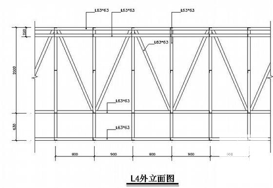 办公楼雨篷结构施工CAD图纸 - 4