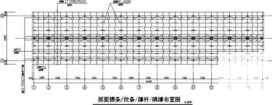 钢结构车棚施工图纸 - 1