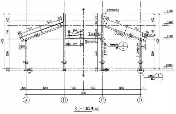 钢结构车棚设计图纸 - 4